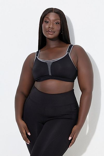 Ulla Popken Sport-BH Sport-BH ohne Bügel Mikrofaser Netz-Einsatz günstig online kaufen