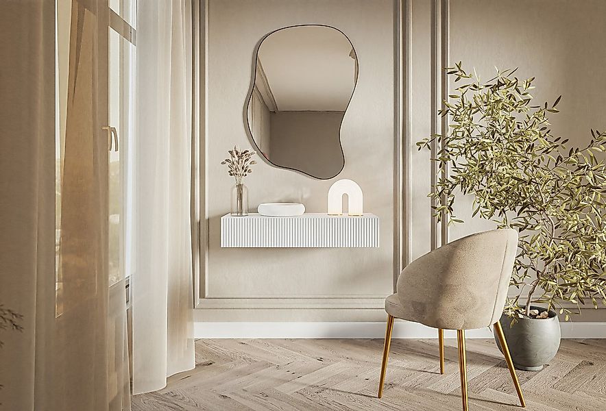 Selsey Konsolentisch VELDIO, hängend, mit gefräster Front und Schublade, 90 günstig online kaufen