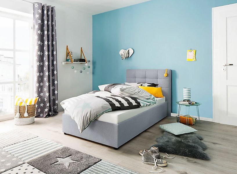 Home affaire Polsterbett "Endres" mit Bettkasten, wahlweise ohne Matratze/L günstig online kaufen