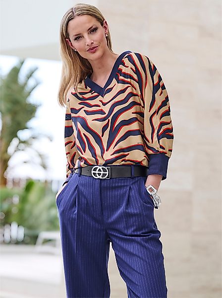 heine Klassische Bluse Druckbluse günstig online kaufen