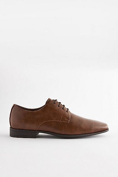 Next Schmale Derby-Schuhe mit eckiger Zehenpartie Schnürschuh (1-tlg) günstig online kaufen