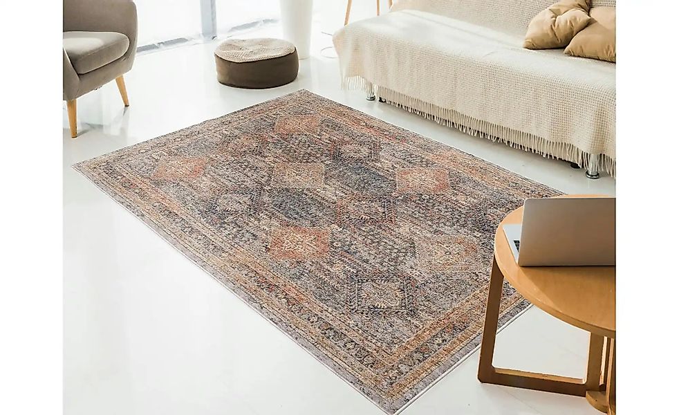 Kurzflorteppich   ¦ grau ¦ Synthetische Fasern ¦ Maße (cm): B: 240 H: 0,7 T günstig online kaufen