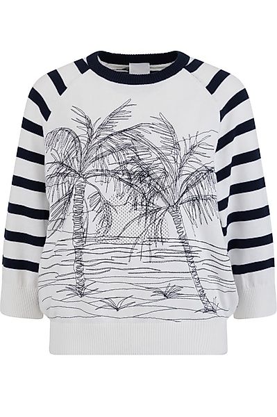 Sportalm Kitzbühel Rundhalspullover Regular fit mit Palmenprint günstig online kaufen