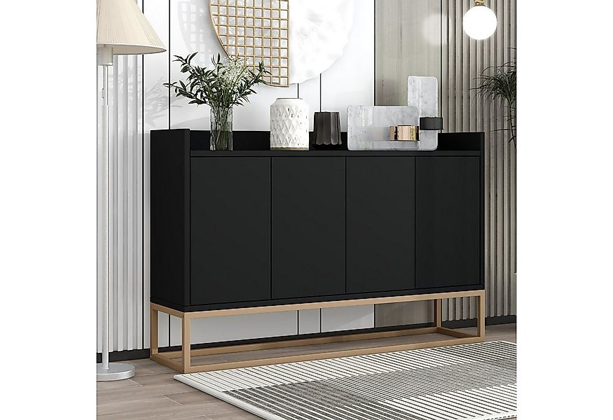 PXloue Sideboard kommode Highboard, mit 4 Türen, Kommode Landhaus, Anrichte günstig online kaufen