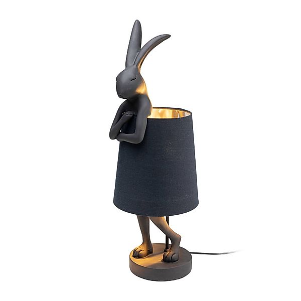 KARE Animal Rabbit Tischlampe schwarz/innen silber günstig online kaufen