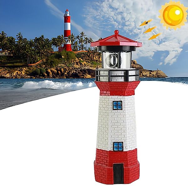 BlingBin LED Solarleuchte Solar Leuchtturm Gartenleuchte günstig online kaufen