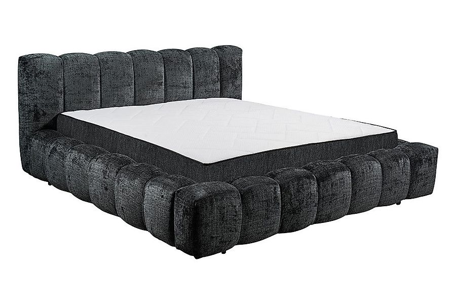 riess-ambiente Polsterbett DIAMOND 180x200cm schwarz Chenille günstig online kaufen