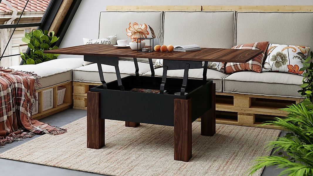 designimpex Couchtisch Design Oslo Tisch höhenverstellbar günstig online kaufen