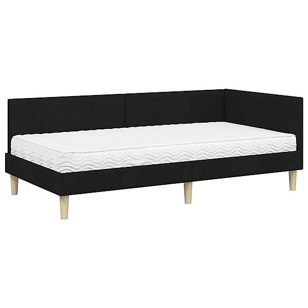 vidaXL Eckbettgestell mit Matratze Sonstiges 2-Tlg Grün Stoff 3393751 günstig online kaufen