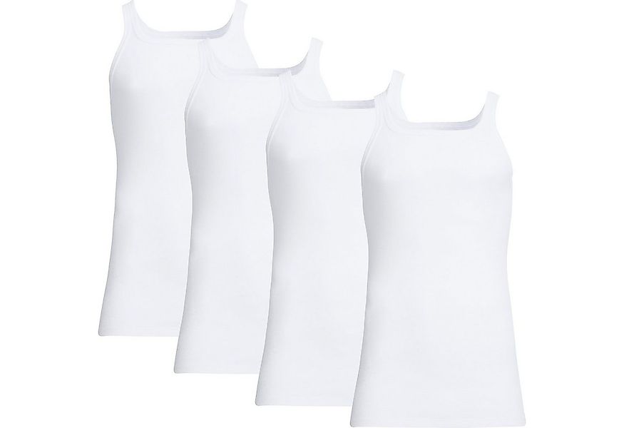 conta Unterhemd Herren-Unterhemd 4er-Pack Feinripp Uni günstig online kaufen