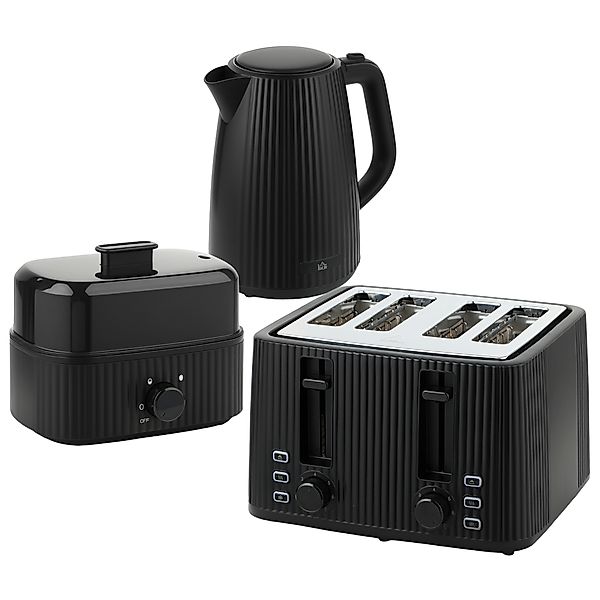HOMCOM Wasserkocher Toaster Eierkocher Set 1,7L 2200W Edelstahl Schnell Was günstig online kaufen