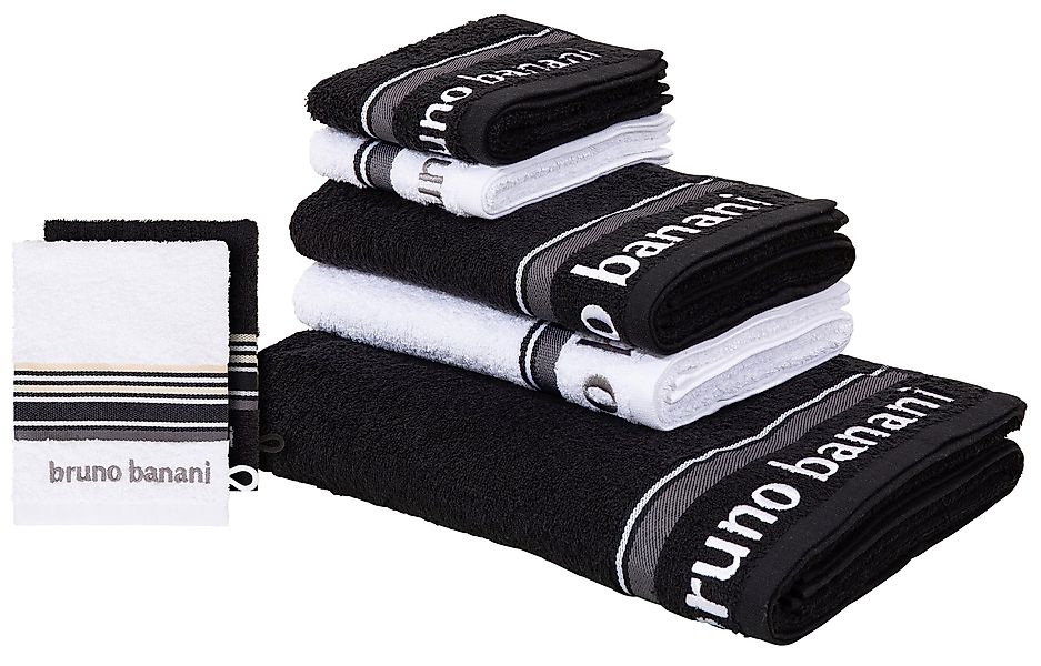 Bruno Banani Handtuch Set "Maja, 1 Duschtuch, 2 Handtücher, 2 Gästehandtüch günstig online kaufen