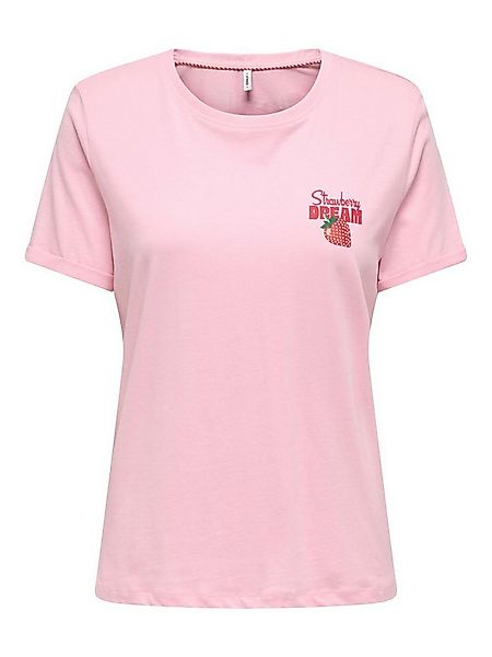 ONLY T-Shirt ONLKITA S/S DRINKS TOP BOX JRS Baumwolle, regular fit, Rundhal günstig online kaufen