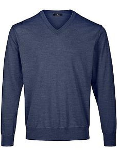 V-Pullover Peter Hahn blau günstig online kaufen