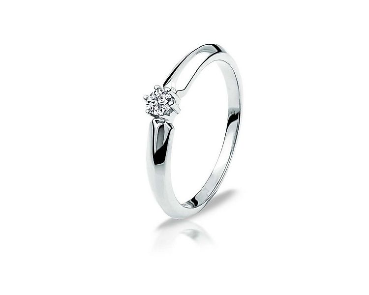 Adam & Eve Verlobungsring Verlobungsring Brillantring 375/- Weißgold 0,08 c günstig online kaufen