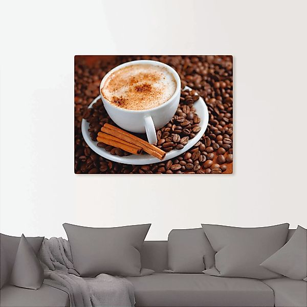 Artland Wandbild "Cappuccino - Kaffee", Getränke, (1 St.), als Alubild, Out günstig online kaufen
