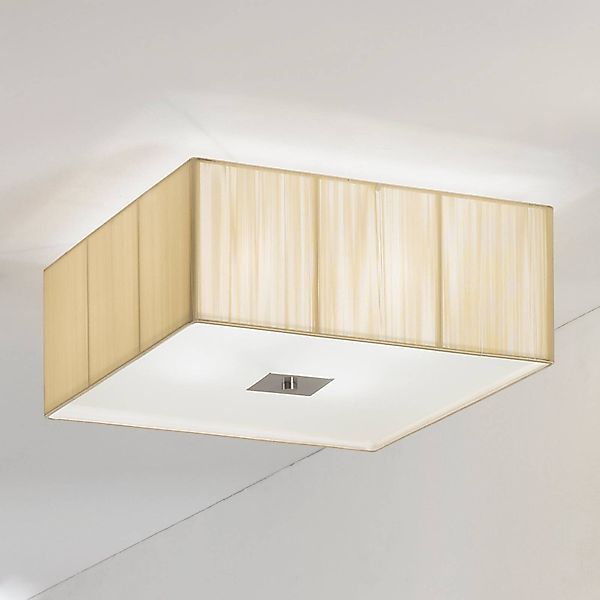 Orion Leuchten Stoff Deckenleuchte Emido 4 x E27 Beige günstig online kaufen