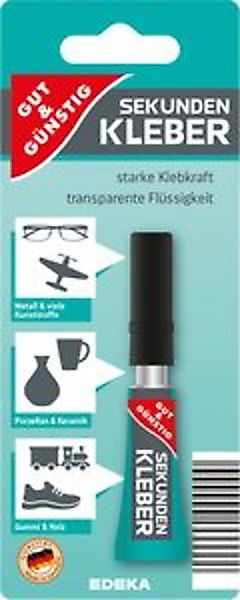 Gut & Günstig Sekundenkleber Sekundenkleber 3g, günstig online kaufen