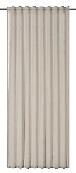 ELBERSDRUCKE Vorhang Gardine mit verdeckten Schlaufen Air beige halbtranspa günstig online kaufen