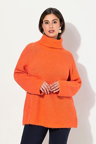 Ulla Popken Rollkragenpullover Pullover Rippstrick Rollkragen günstig online kaufen