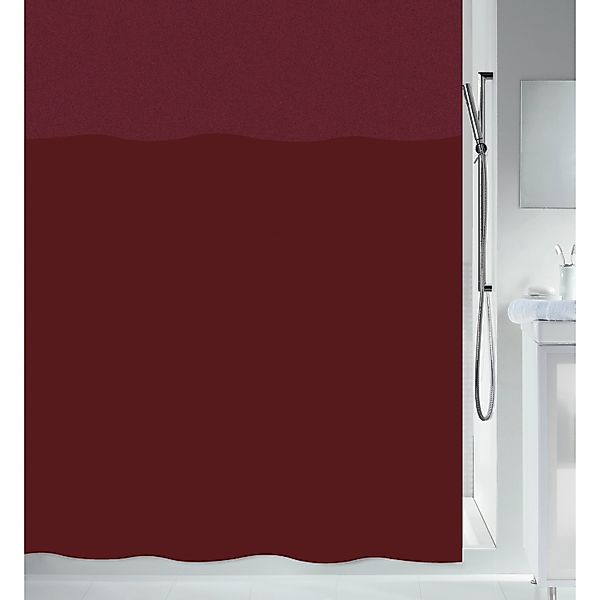 Spirella Duschvorhang Urbanko 180 cm x 200 cm Rot günstig online kaufen