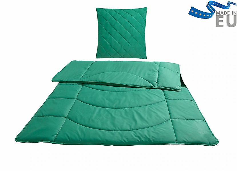 my home Steppbett + Kopfkissen »Microlux, Bettdecke 135x200 cm, 155x220 cm« günstig online kaufen