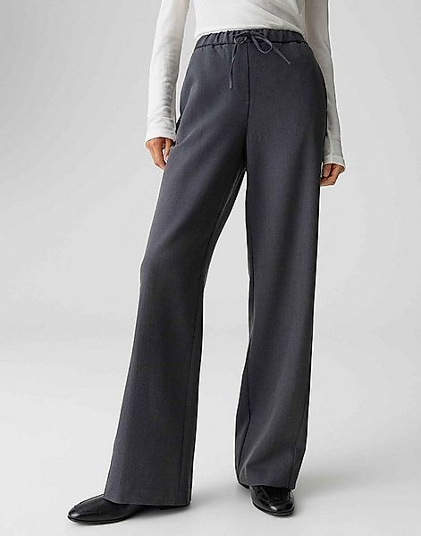 OPUS Anzughose MELANE DYNAMIC Wide Leg mit Twillstruktur weiter, gerader Be günstig online kaufen