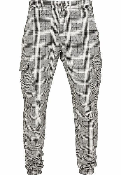 URBAN CLASSICS Cargohose "Urban Classics Herren AOP Glencheck Cargo Jog Pan günstig online kaufen