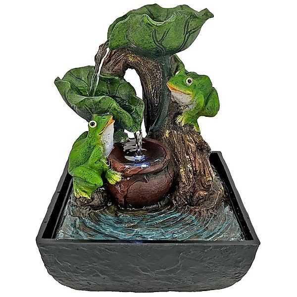 abc HOME Zimmerbrunnen Frösche, Elektrisch, LED günstig online kaufen