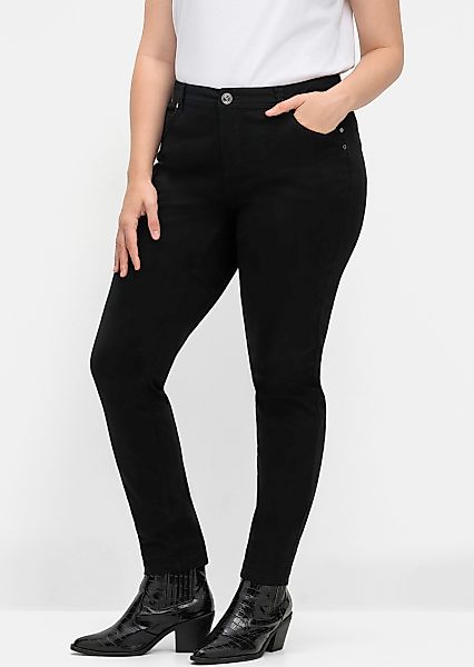 Sheego Jerseyhose Hose Innenbeinlänge ca. 79 günstig online kaufen