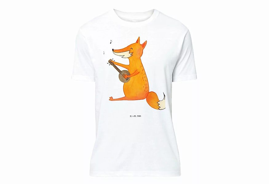 Mr. & Mrs. Panda T-Shirt Fuchs Gitarre - Weiß - Geschenk, Party, Musiker, J günstig online kaufen