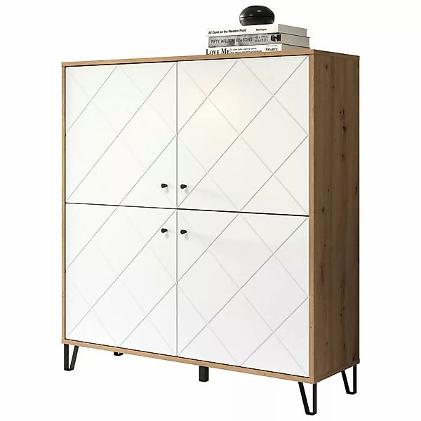 trendteam Hochschrank Touch Highboard Kommode Schrank Wohnzimmermöbel Stand günstig online kaufen