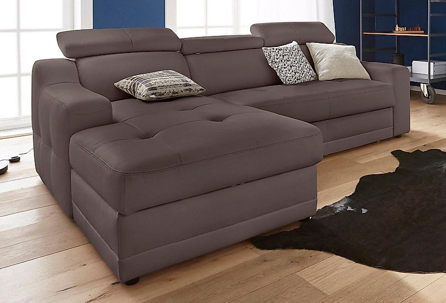 exxpo - sofa fashion Ecksofa Lotos, bequem und funktionell, L-Form, mit Kop günstig online kaufen