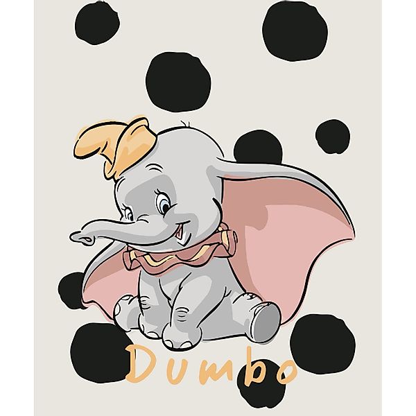 Komar Bild "Dumbo Dots" Disney 1 Stk. tlg. Wandbild zur Dekoration im Kinde günstig online kaufen
