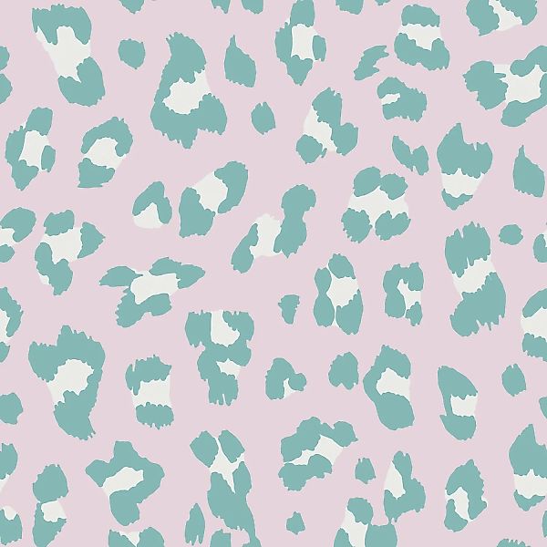 Envy Vliestapete Big Cat Bubblegum Rosa Grün FSC® günstig online kaufen