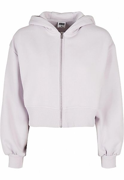 URBAN CLASSICS Sweatjacke "Urban Classics Damen Ladies Short Oversized Zip günstig online kaufen