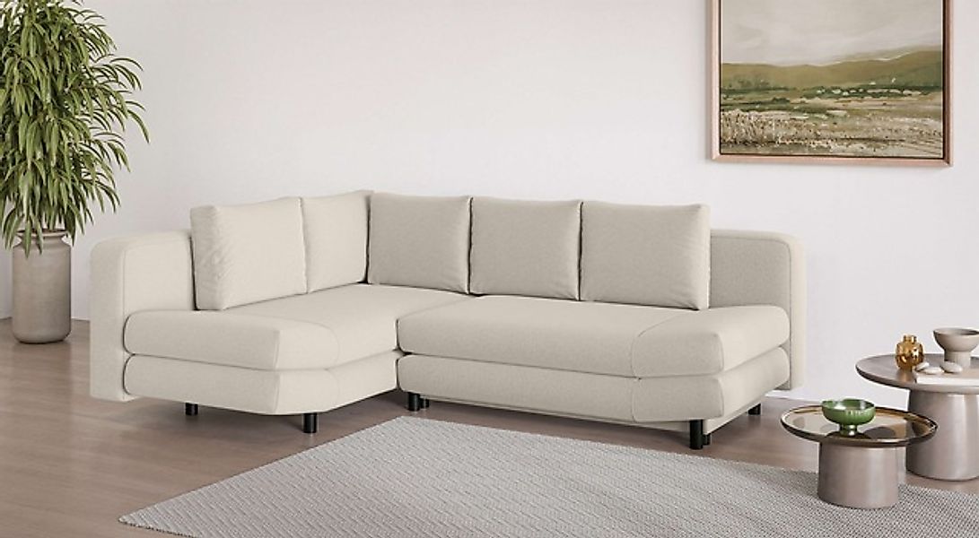 Home affaire Ecksofa »LENNARA Schlafsofa mit Bettkasten, Maße B/T/H: 234/17 günstig online kaufen