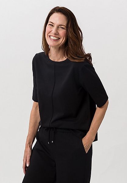 FRANK WALDER T-Shirt mit Biesendetail günstig online kaufen