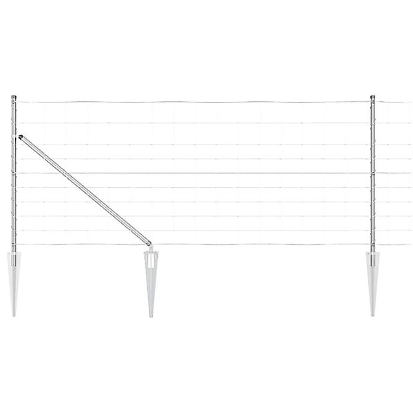 vidaXL Zaunpfosten Galvanisiert 50 x 1 m Stahl 3351451 günstig online kaufen