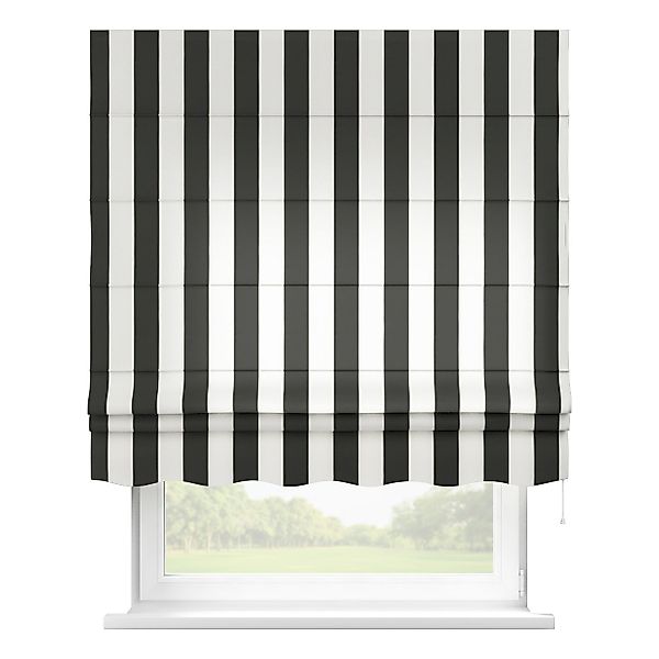 Dekoria Raffrollo Firenze, schwarz-weiß, 120 x 150 cm günstig online kaufen