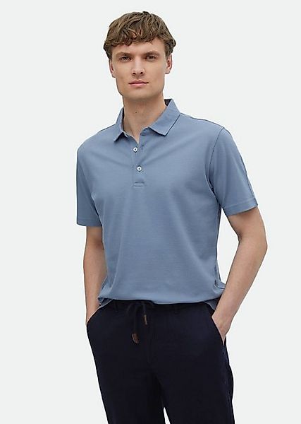 RAMSEY Poloshirt Blaues Polo-Shirt 100% Baumwolle günstig online kaufen