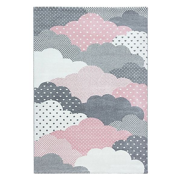 Ayyildiz Kinderteppich Bambi 820 Pink 140 cm x 200 cm günstig online kaufen
