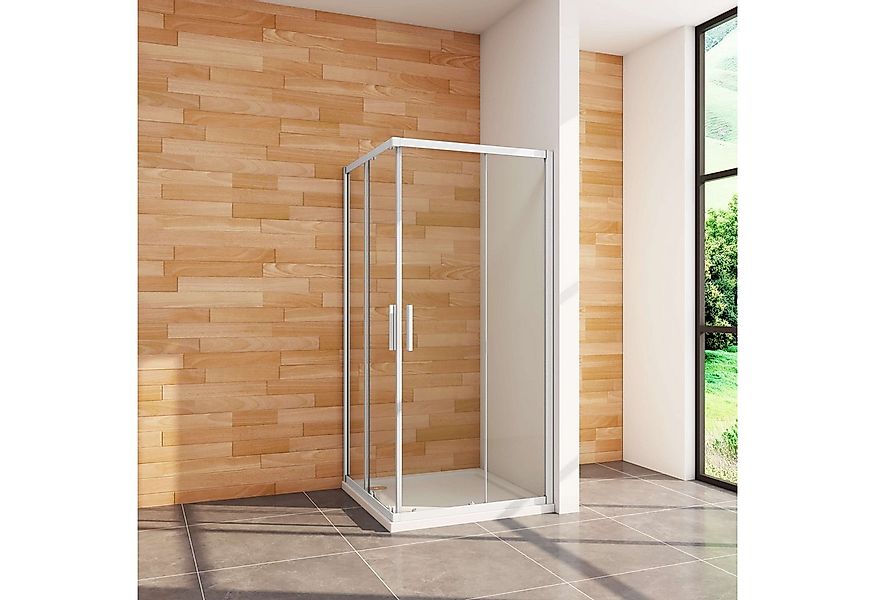 Duschparadies Eckdusche Duschabtrennung Duschkabine Schiebetür Eckeinstieg günstig online kaufen