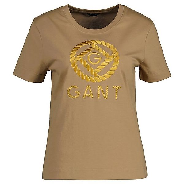 Gant T-Shirt Damen T-Shirt - ROPE ICON T-SHIRT, Rundhals, Logo (Packung, 1e günstig online kaufen