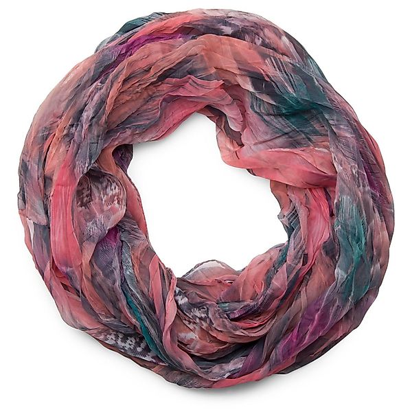 styleBREAKER Loop Loop mit Feder Muster, günstig online kaufen