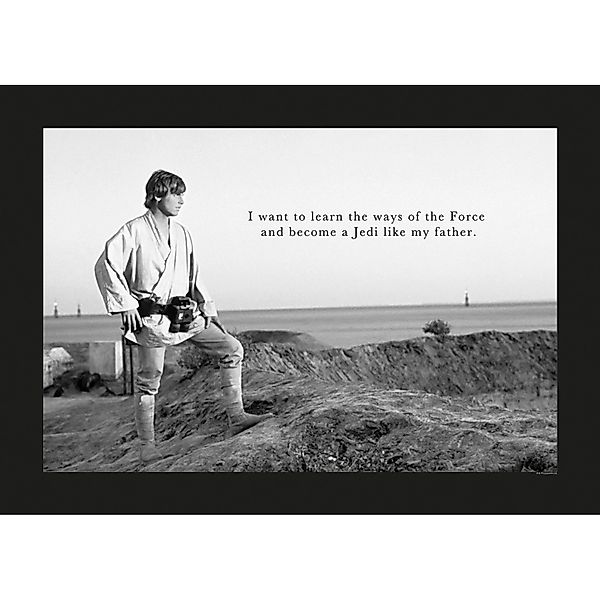 Komar Bild "Star Wars Classic Leia R2D2 Quote", Star Wars, (1 St.), Wandbil günstig online kaufen
