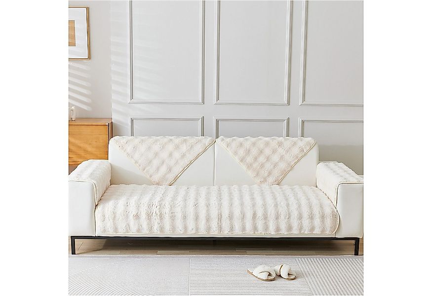 Sunicol Sofabezug Plüsch Dick Sofa Sitzkissenbezug, Couchbezug, Antirutsch, günstig online kaufen
