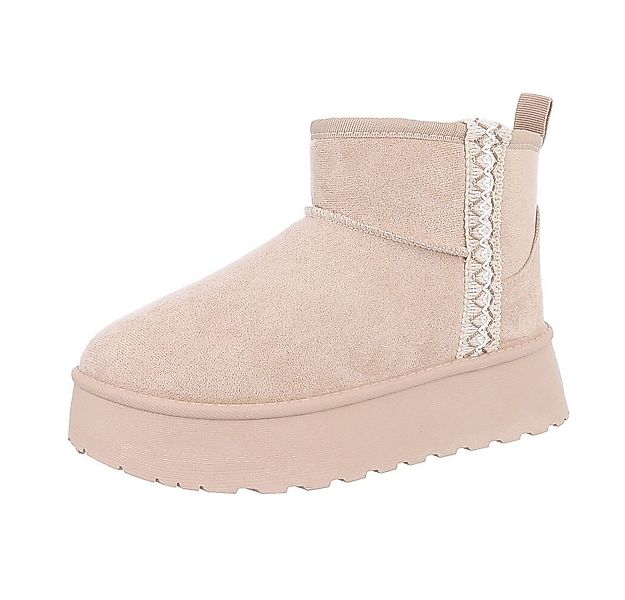 Ital-Design Damen Snowboots Freizeit Snowboots (87417882) Flach Stiefelette günstig online kaufen