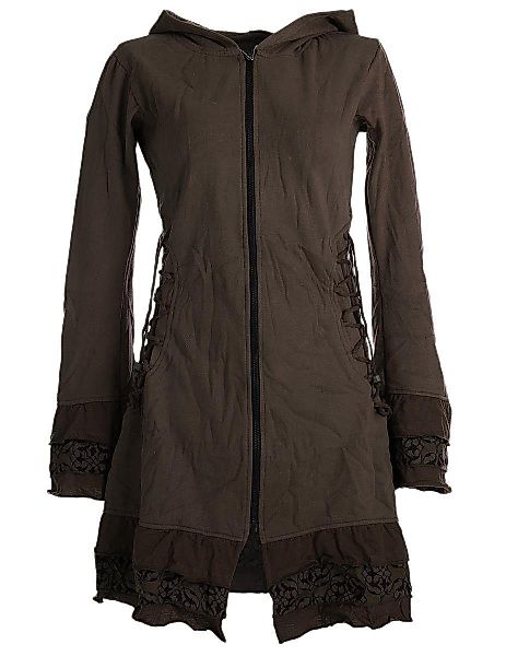 Vishes Langjacke Elfenmantel mit Zipfelkapuze, Rüschen günstig online kaufen