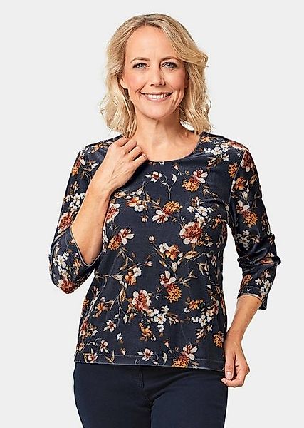 GOLDNER Print-Shirt Pannesamt-Druckshirt günstig online kaufen